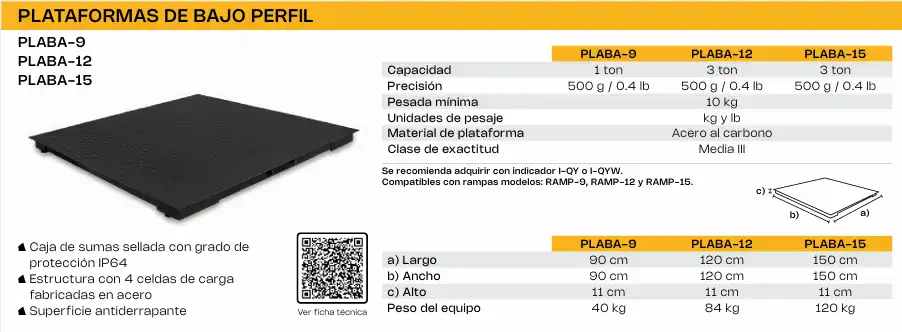 plataforma de bajo perfil